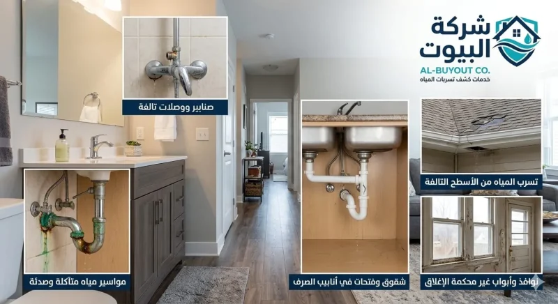 أسباب تسرب المياه في المنازل ومن سقف الحمام