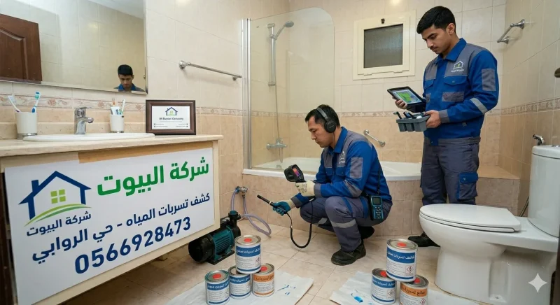 شركة كشف تسربات المياه بحي الروابي