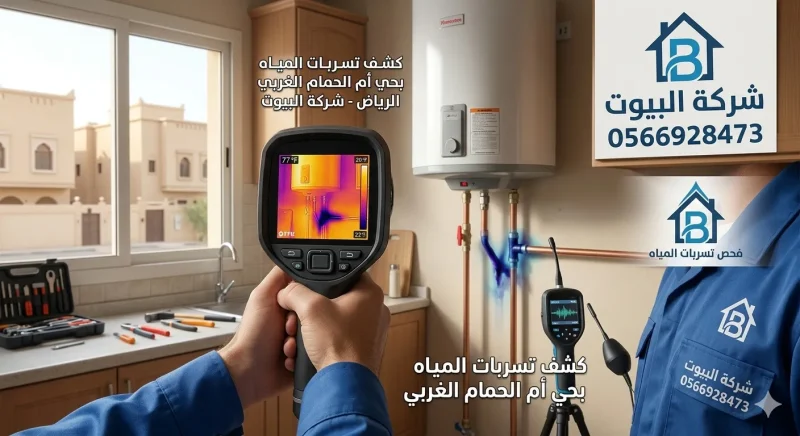 كشف تسربات المياه بحي أم الحمام الغربي الرياض