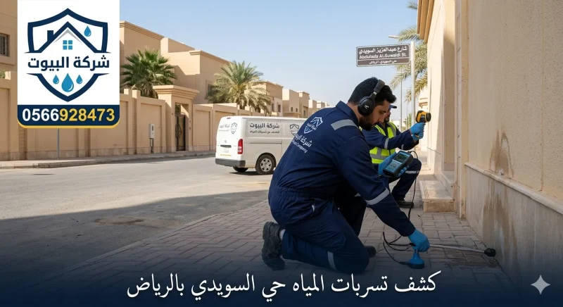 كشف تسربات المياه بحي السويدي بالرياض