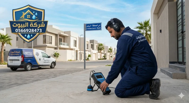 كشف تسربات المياه بحي الصحافة الرياض
