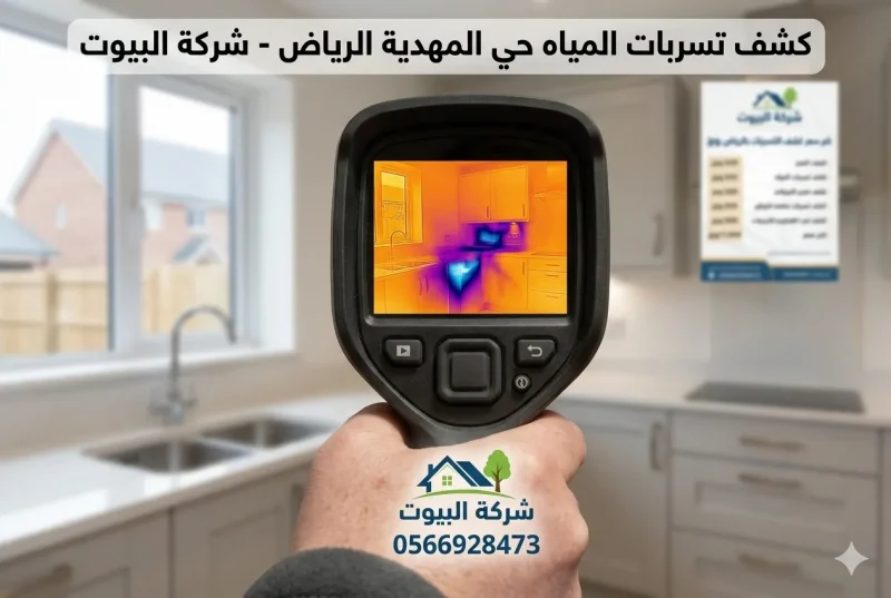 كشف تسربات المياه بحي المهدية الرياض