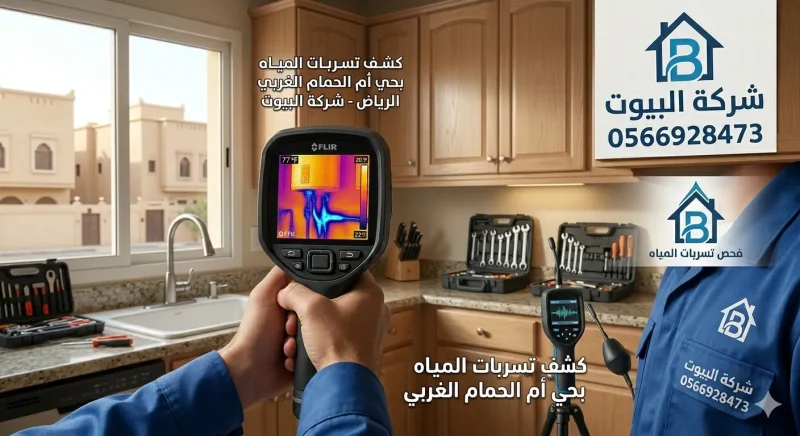 كشف تسربات المياه بحي حي أم الحمام الشرقي الرياض