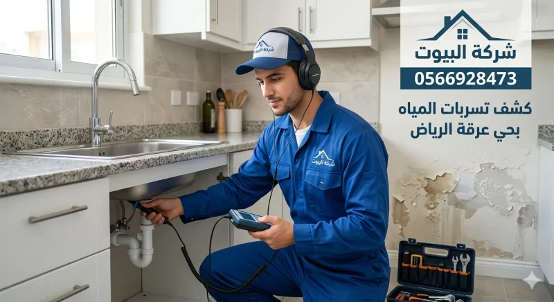 كشف تسربات المياه بحي عرقة الرياض