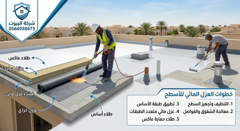 كيفية منع تسرب الماء من سطح المنزل