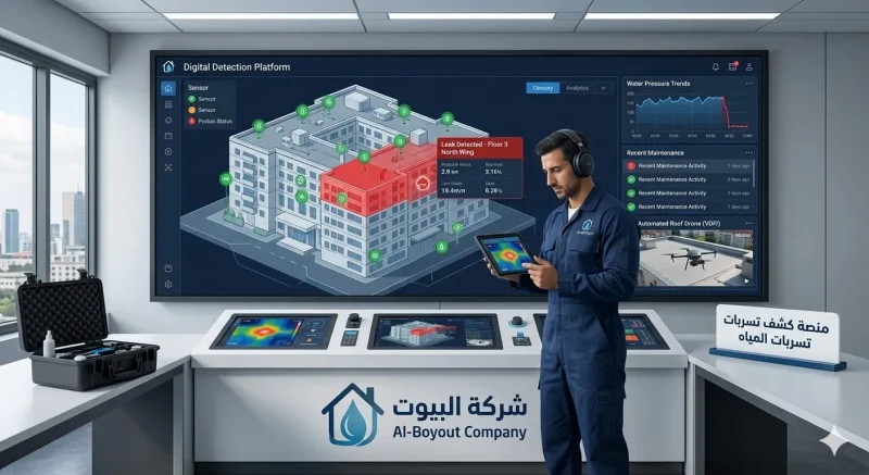 منصة كشف تسربات المياه