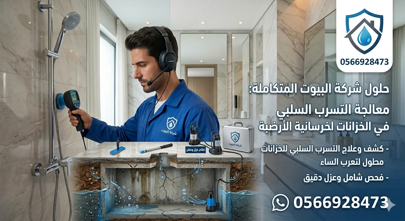 التسرب السلبي في الخزانات الخرسانية الأرضية