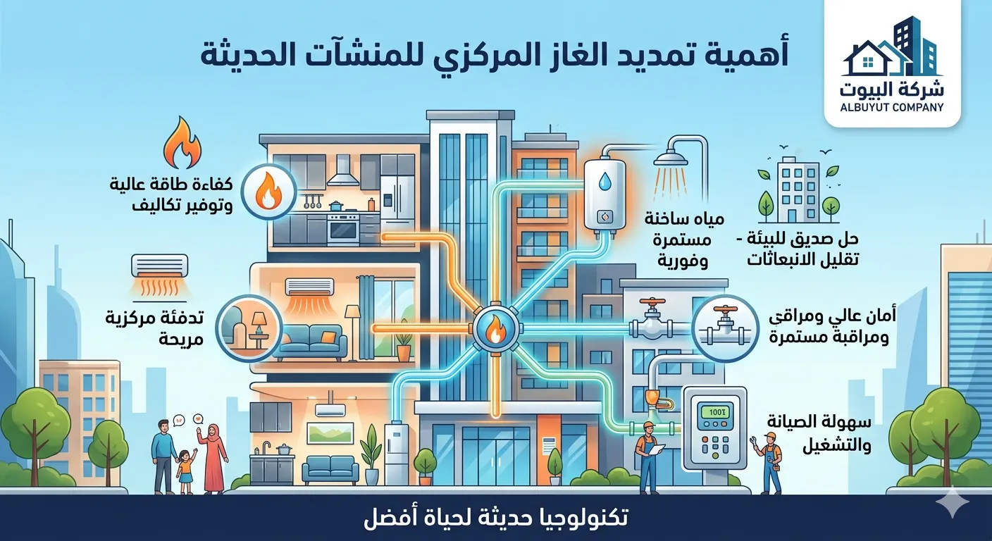 شركة تمديد غاز مركزي بالرياض
