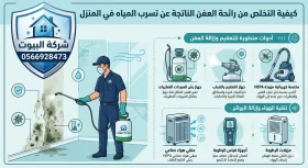 علاج رائحة العفن بسبب تسرب المياه