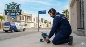 كشف تسربات المياه بحي الصحافة الرياض