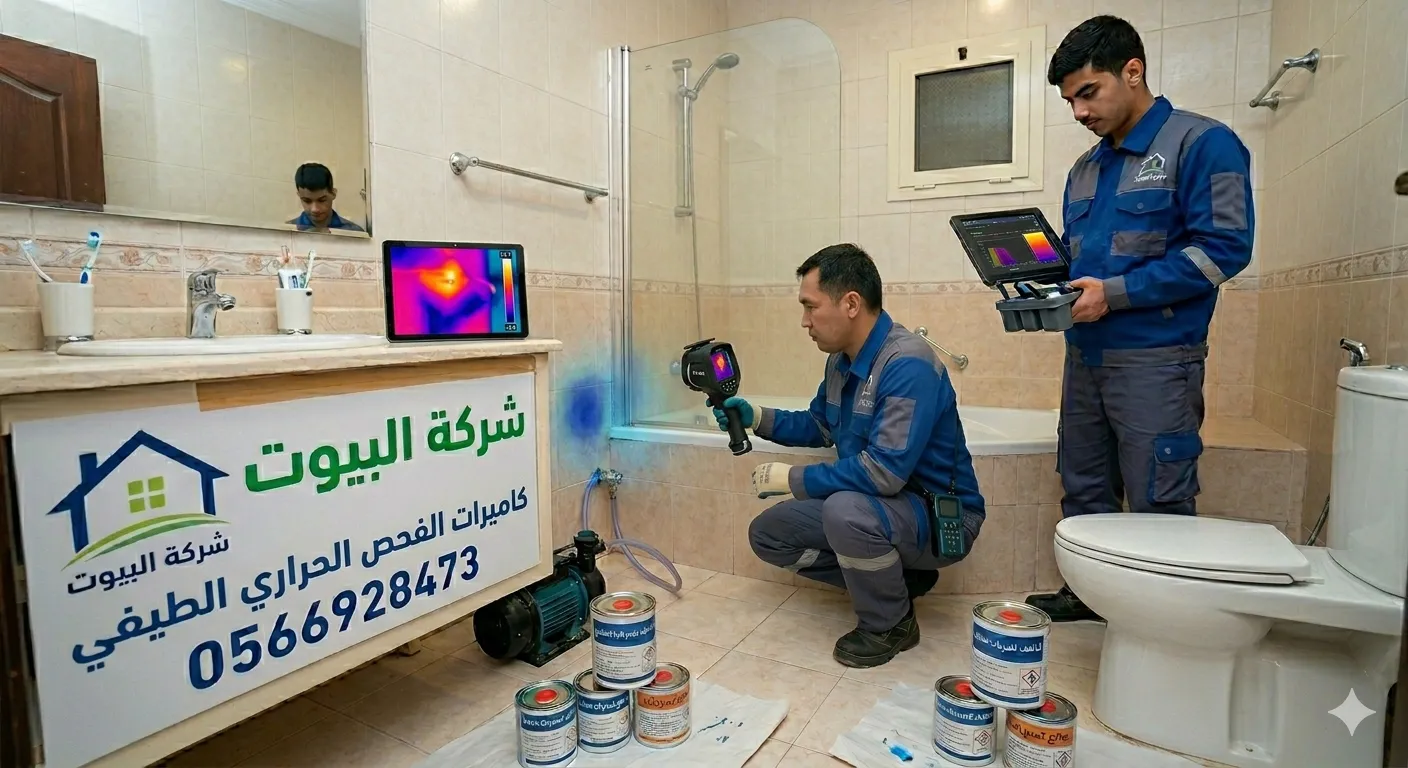 كشف تسربات المياه بحي المونسية