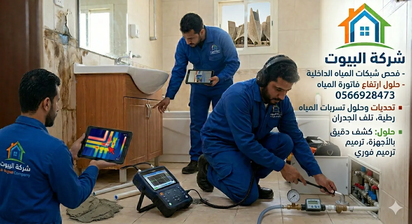 كشف تسربات المياه بحي النسيم الغربي الرياض