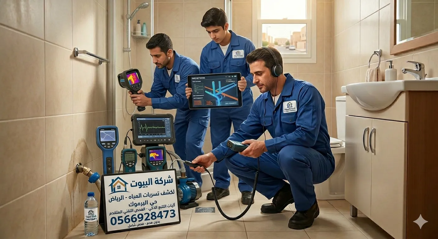 كشف تسربات المياه بحي اليرموك الرياض