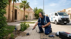 كشف تسربات المياه شرق الرياض