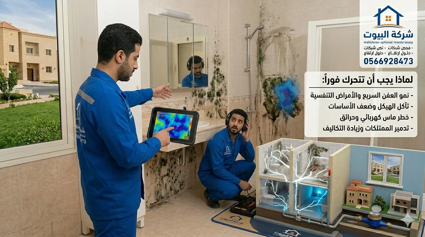 مخاطر تسربات المياه لماذا يجب أن تتحرك فوراً