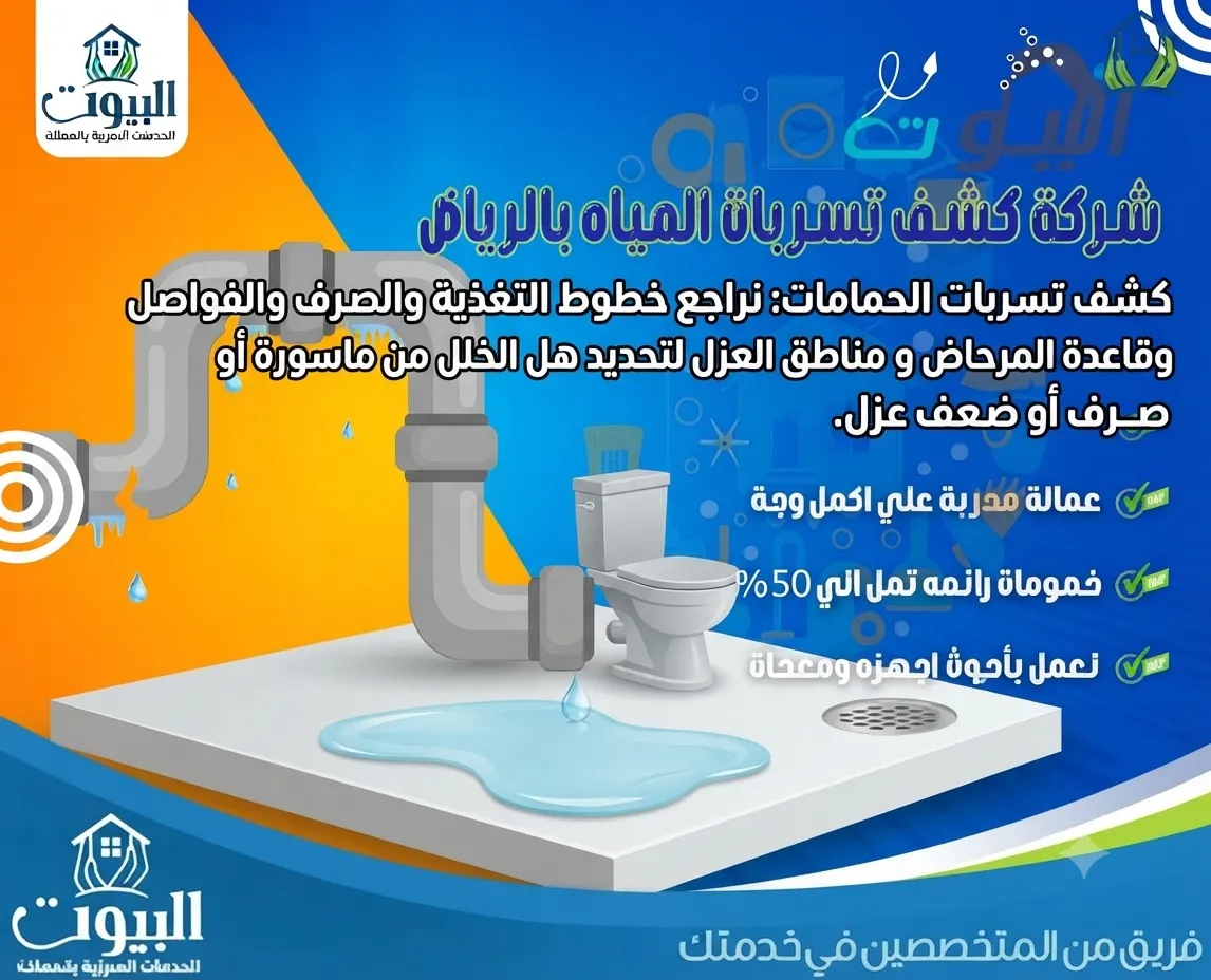 شركة كشف تسربات المياه في حي الحاير الرياض